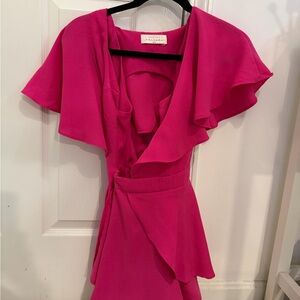 American Threads Fuchsia Wrap Romper